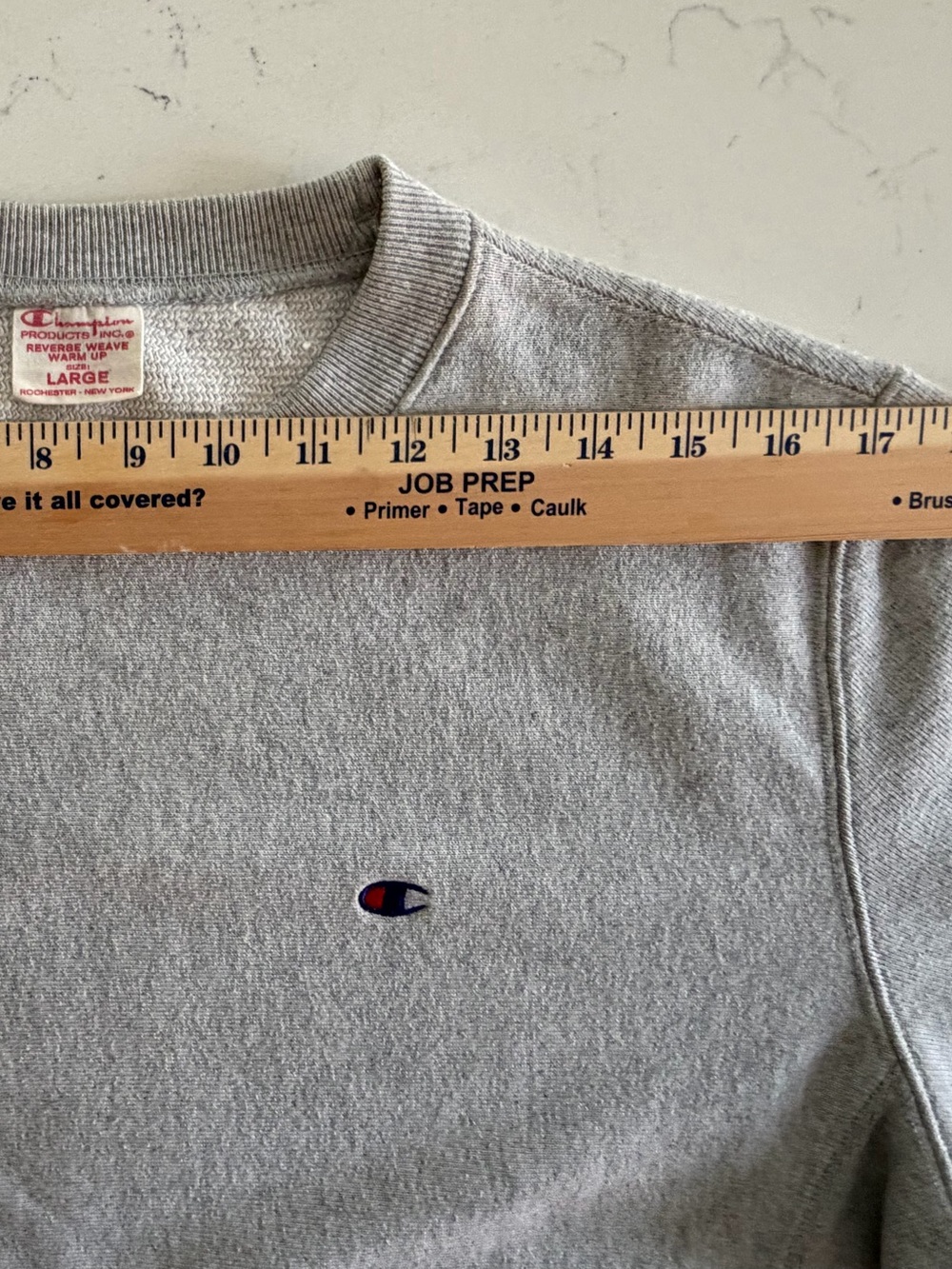 Vintage 1970s Champion Reverse Weave 'Warm Up' Crew N… - Gem